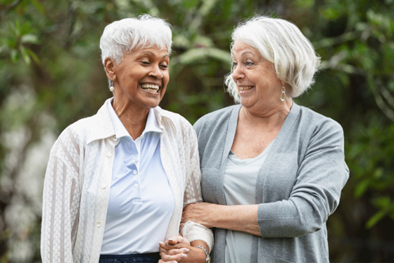 A woman works on overcoming discomfort with Alzheimer’s while visiting a loved one who has the disease.